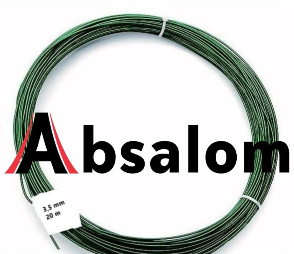 Sârmă de tensionare plastifiată verde 3,5mm-(2,5mm) / kg